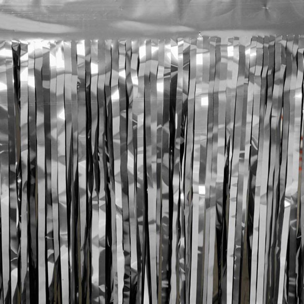 Anderson's Blue and Silver Metallic Parade Float Decoration Kit, Complete Supplies with Floral Sheeting, Twist, and Fringe for Stunning Parade Trailers