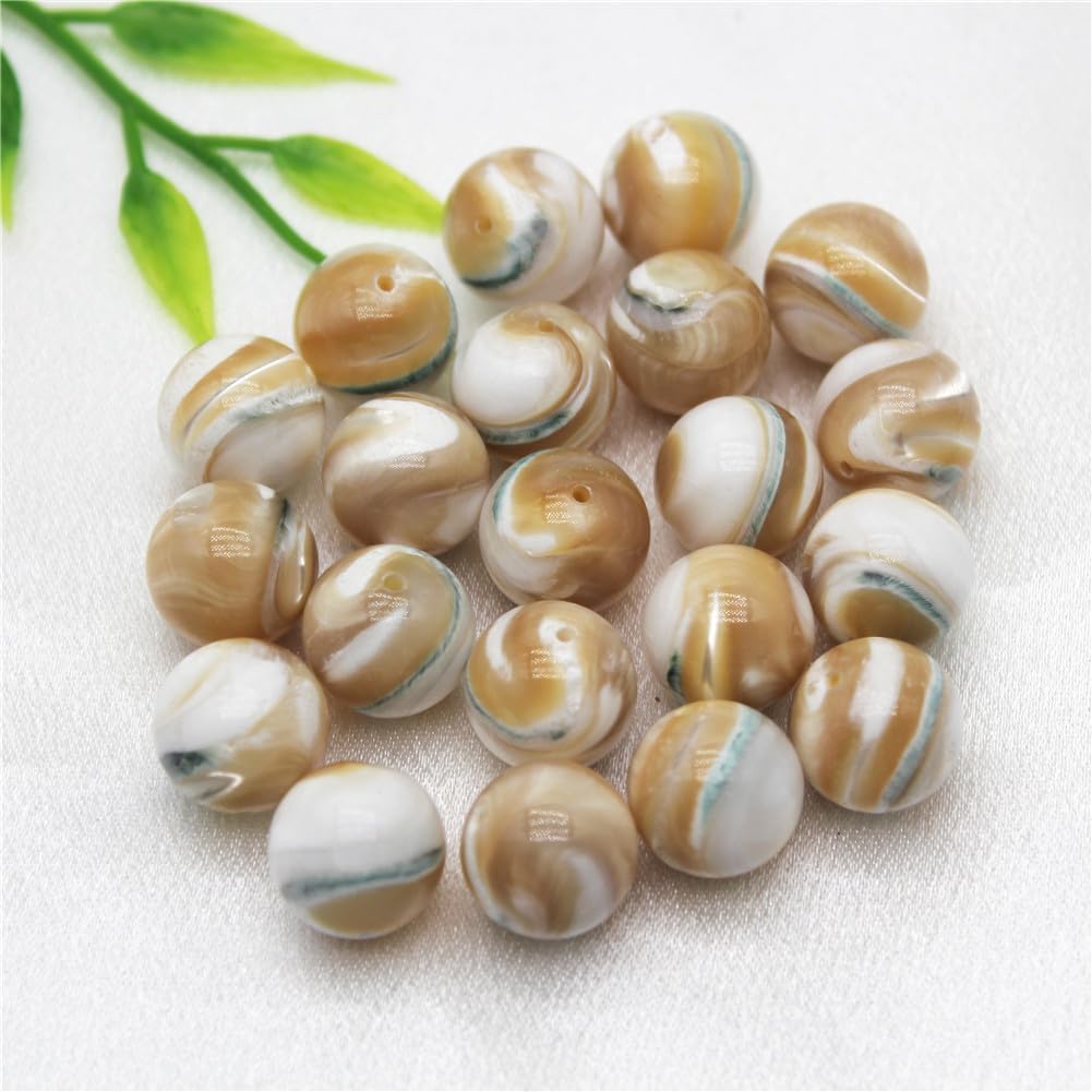 Natural Mop Seawater Shell Beads Loose Spacer Ball Bead for Jewelry Making DIY Necklace Earring Bracelet 13mm 1000 Pieces