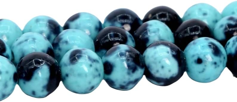 13 inch Strand of Natural gem Jade, 5-7mm Round Smooth Beads for DIY Jewelry Making. | Beads_04958