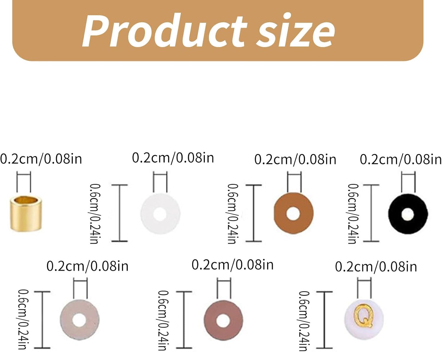 Clay Bead Set Unique Beads Set Handmade Beading Supplies Elegant Beads Charm Creative Necklace Component