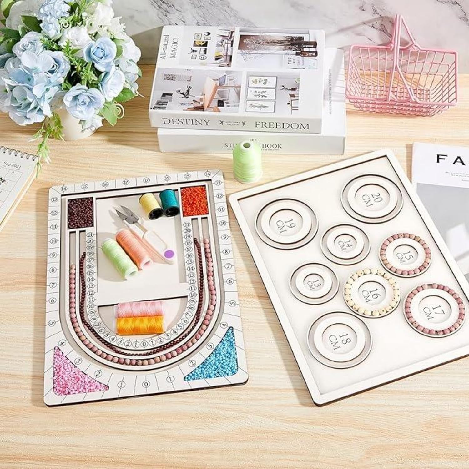 zytera Bead Weaving Workbench and Bracelet Measurement Set, 2-Piece