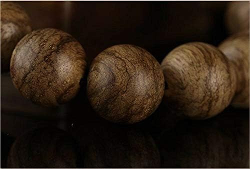 GLW Hai Nan Genuine Natural Wild Agarwood Aloewood 15 mm Malas Prayer Beads #492