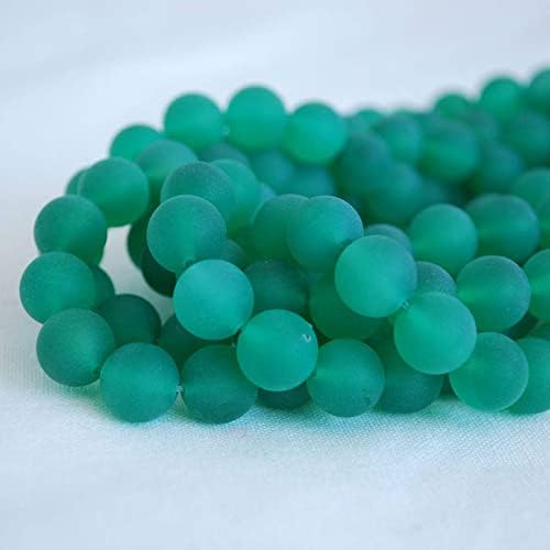 13 inch Strand of Natural gem Green Agate, 10mm Round Smooth Beads for DIY Jewelry Making. | Beads_04007