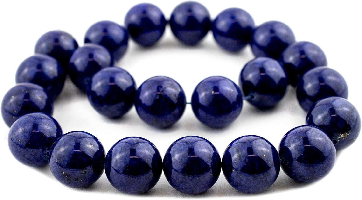 The Bead Chest Round Lapis Lazuli Beads (18mm)