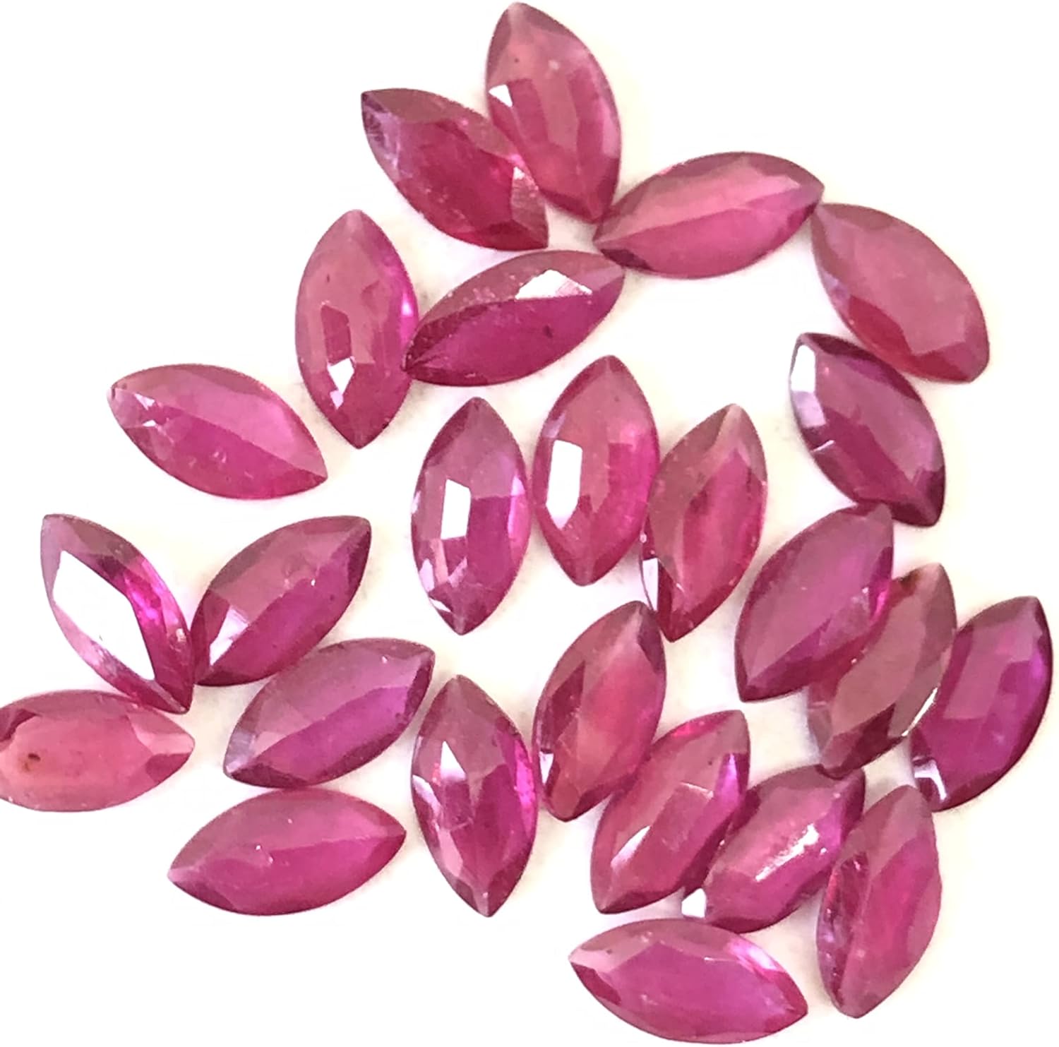 13.55 Ct Luster Ruby Marquise Shape Cut Faceted Size 8x4 mm Attractive 25 Pieces Wholesale Lot Unique Quality Loose Gemstone Best For Making Necklace, Pendant, Earring, Ring Jewelry