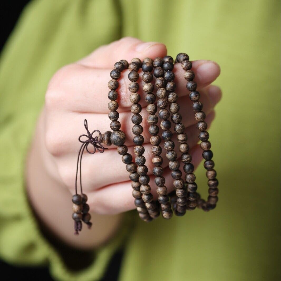 Agarwood Tiger Balm Darakan Agarwood 5㎜ 216 Small Rosary Beads Rosary Beads Multi Circles