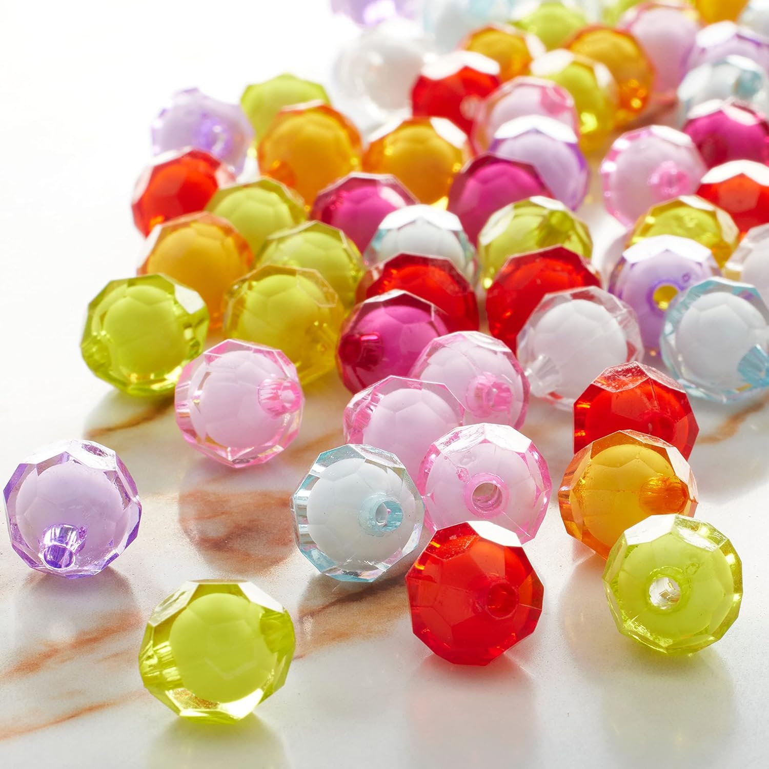Bead Landing Multicolor Round Beads, 12mm, 12 Pack