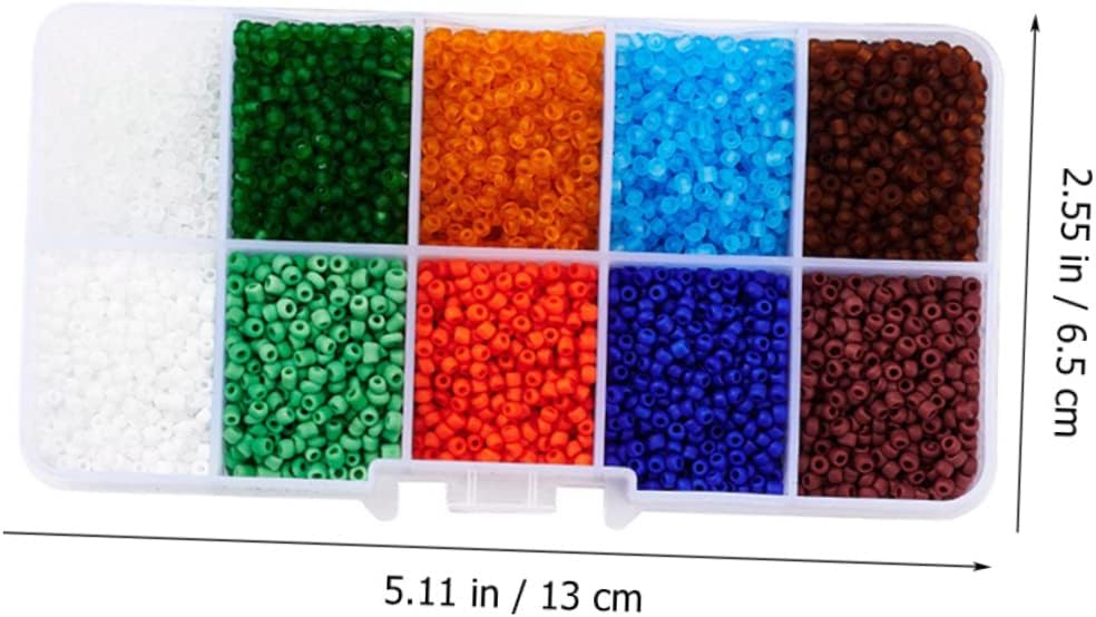 5 Boxes Glass Beads Bracelet Loose Beads Earring Making Supplies Bead Bracelet Kit Glass Ornaments for Crafts Handmade Necklaces Beading Kit Necklace Beads Beaded