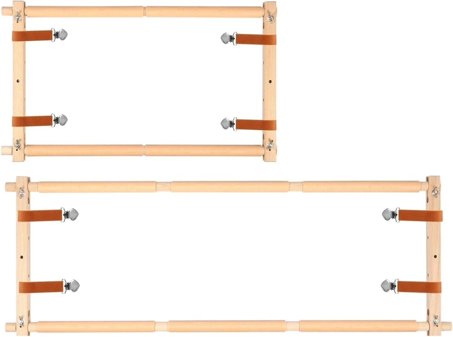Embroidery Stand Embroidery Scroll Frame Wooden Cross Stitch Rotated Needlepoint Tapestry Adjustable(Rogue 84.5cm)