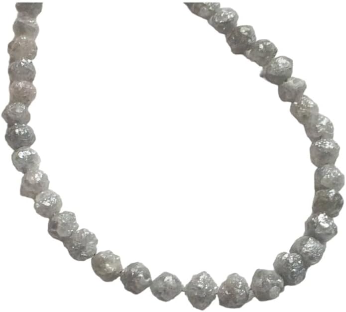 4-5mm Natural Rondelle Gray Raw Diamond Beads, Large Gray Rough Diamond Rondelle Beads, Gray Diamond Beads (5Pcs To 20 Pcs) - DDP230, 4-5 MM Approx.
