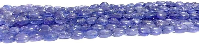 Natural Tanzanite oval smooth Beads 5X7MM 16 inch long string jewelry making gemstone beads for necklace bracelet