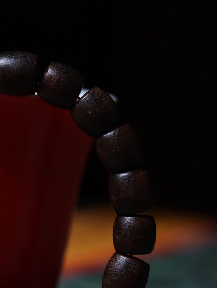 Agarwood 10mm Brunei Black Chess Agarwood Sinker Grade Strings Buddha Beads Rosary Beads