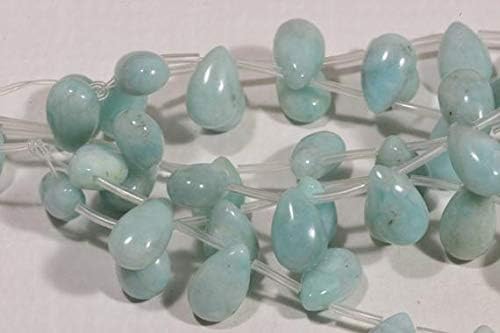 amazonite beads 14x9x7mm 6 beads natural gemstone bead jewelry making supplies amazonite