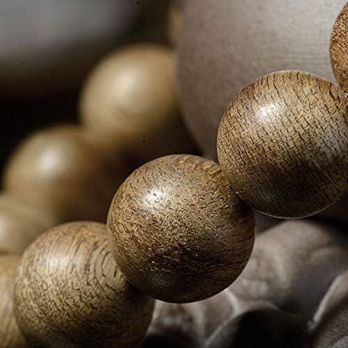 GLW Kalimantan Tarakan 12mm Wild Agarwood Aloewood Mala Meditation Prayer Beads#1554