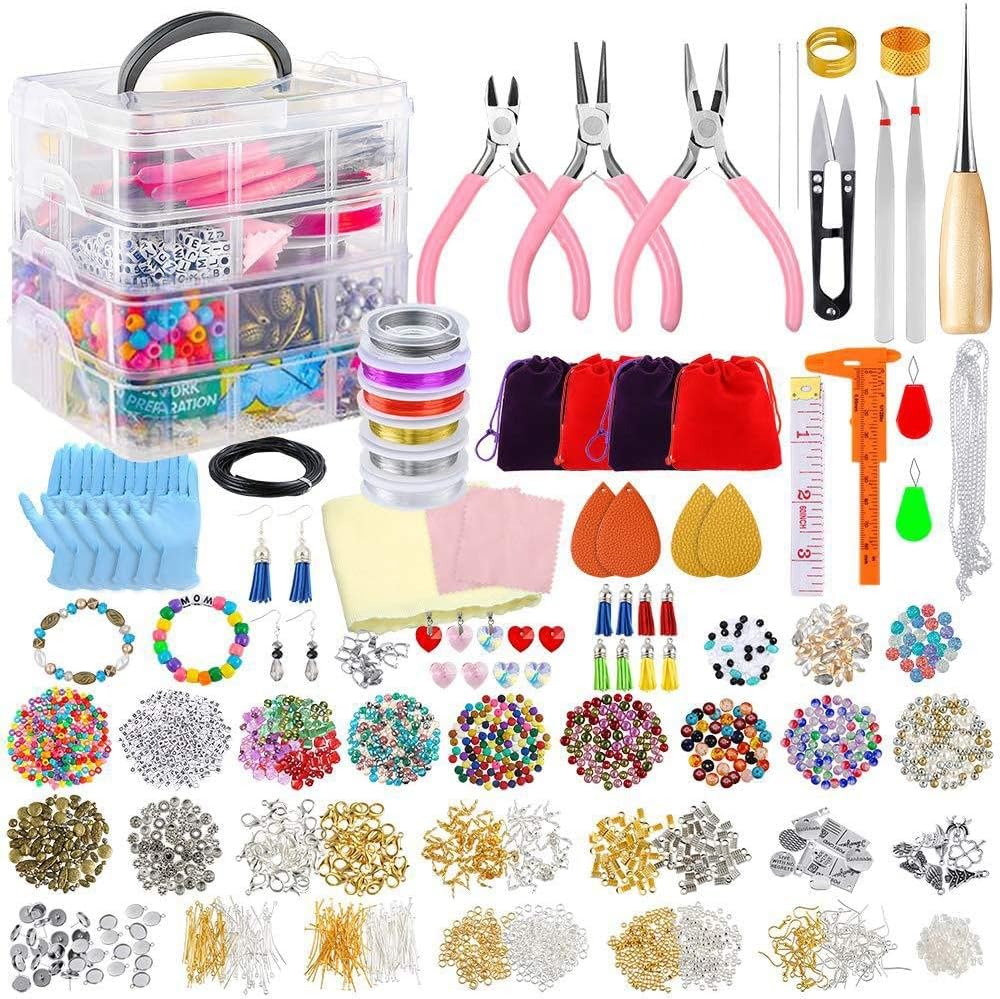 2035Pcs Jewelry Making Supplies Kit Accessories Jewelry Accessories Letter Beading Set Material DIY Gift