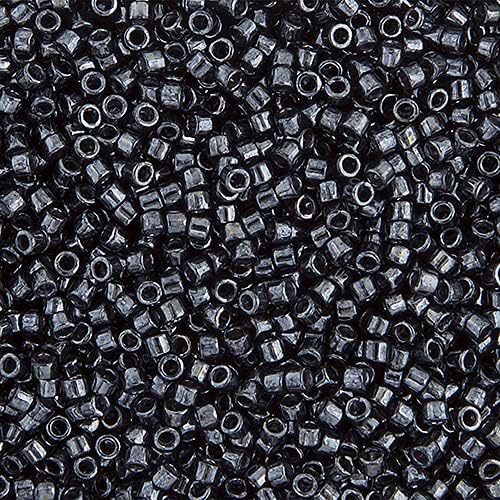 Miyuki Delica 11/0 - Gunmetal DB0001-250gms Bag of Japanese Glass Beads Bulk Bag of Japanese Glass Beads