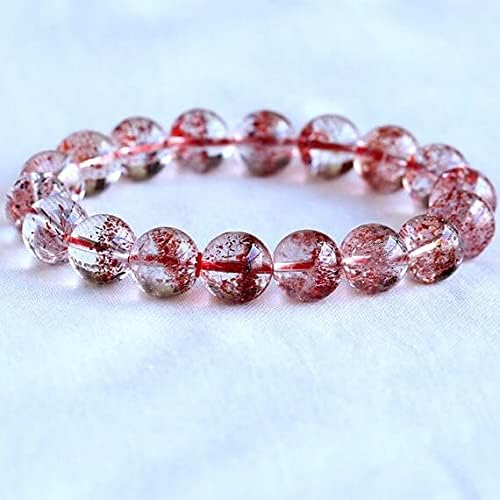 1 Strands Natural Orange Cornucopia Super 7 Seven Melody Stone スーパー7 Men's Bracelet Round Big Beads 11mm 05068