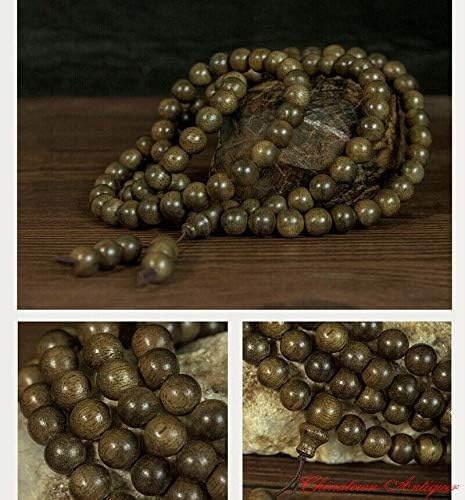 GLW Vietnam Nha Trang Agarwood Aloewood 8 Mm 108 Mala Meditation Prayer Beads #1550
