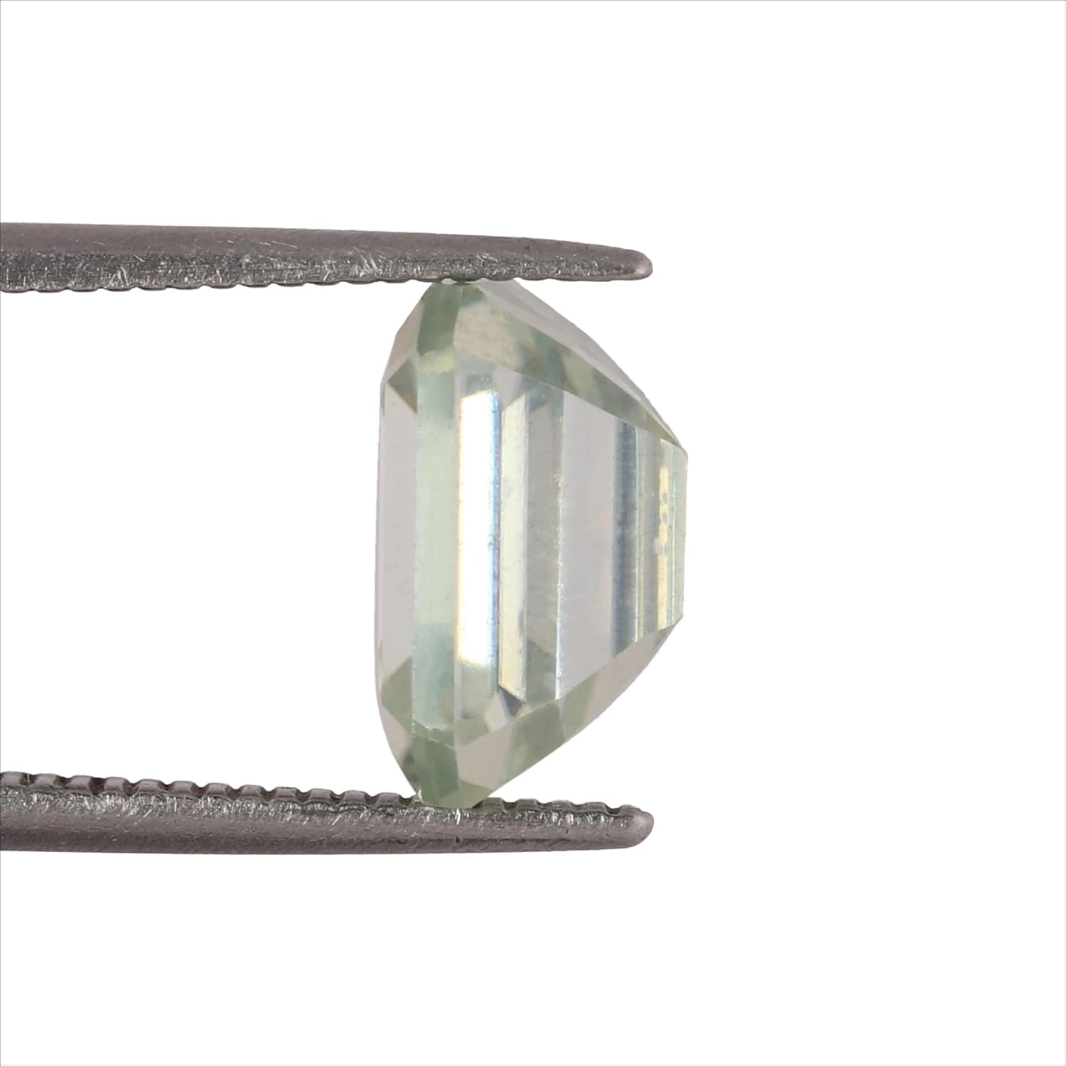 Top Quality Green Moissanite 3.00 Carat Brilliant Emerald Cut Moissanite For Ring Pendant Making