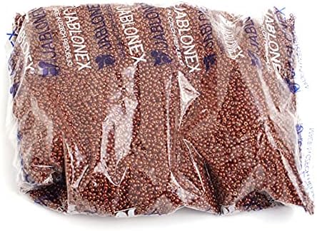 Czech Glass Seed Beads 10/0 (2.3mm Diameter) Opaque Light Brown Luster DIY Jewelry Making Beads - 500g Bulk Bag by Preciosa (Jablonex)