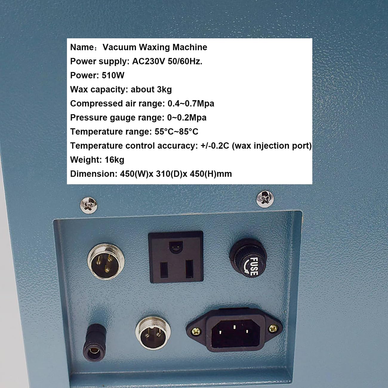 510W Vacuum Wax Injector, Digital Wax Casting Machine, Jewelry Gold Silver Making Carved Sculpture Wax Mold Injection Tool, 3kg Large Capacity, for Beading Jewellery Making Kit