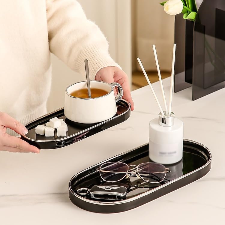 Cafeteria Tray Hotel Bathroom Toilet Toilet Storage Tray Face Wash Basin Wash Basin Cosmetics Aromatherapy Storage Tray Serving Trays(C,Medium)