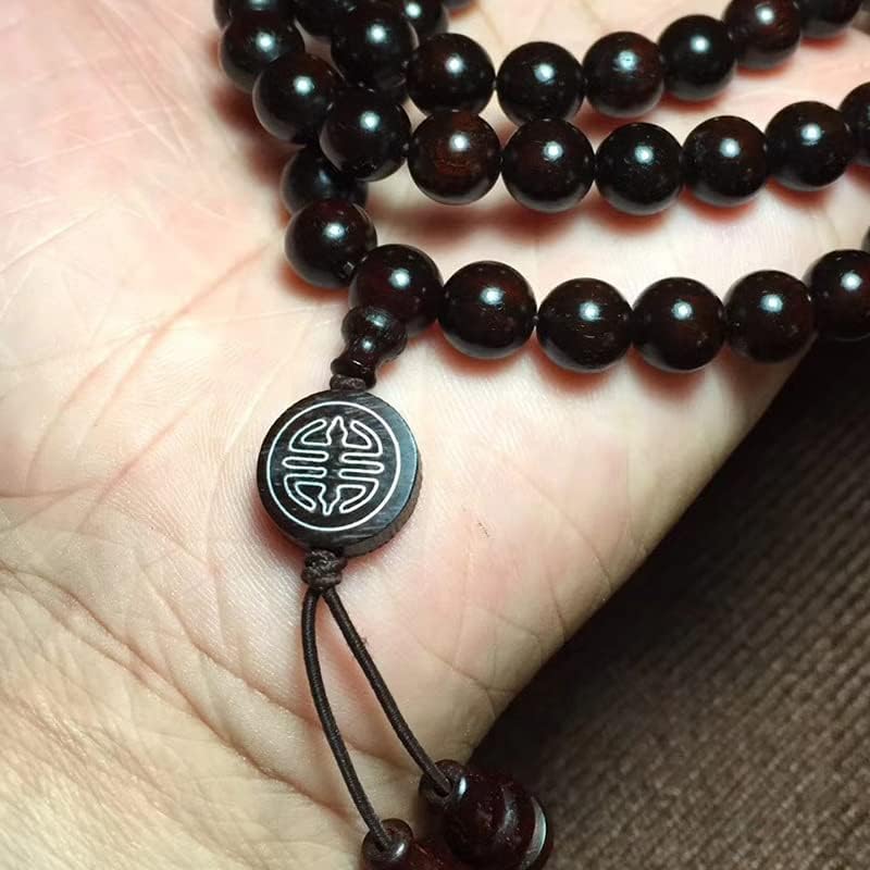 Mascot Wooden Crafts Wood Carving Art Wood Decoration Artwork 兰陵款印度小叶紫檀标准08*108颗带高油密老料手链(兰陵款印度小叶紫檀)