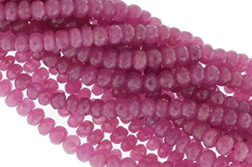 Pink Sapphire 5mm - 6mm Faceted Rondelles 16