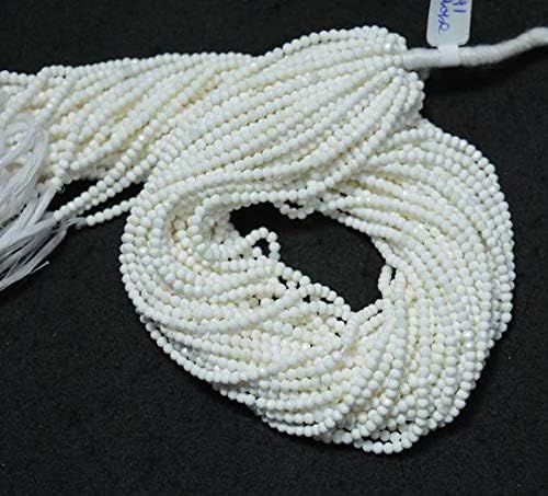 Beads Gemstone 10 Strands,White Opal Beads, White Opal Gem Stone, 3mm Beads, Faceted Rondelle, Gemstone for Jewelry, 13.5 Inch Code-HIGH-24379, Gemstone Metal Stone