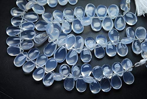 4 Inch Strand,Super Finest,ICE Quartz Smooth Pear Shape Briolettes,14-15mm Code-HIGH-57394