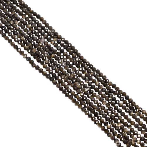 Natural Cats Eye Gemstone Rondelle Shape Faceted Beads 3X3 mm 25 Strand 13