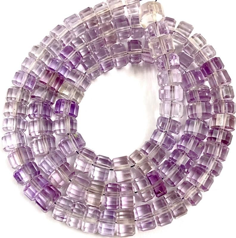 Natural Amethyst rondelle Faceted Beads 4X6 16 inch Long String Jewelry Making Gemstone Beads for Necklace Bracelet