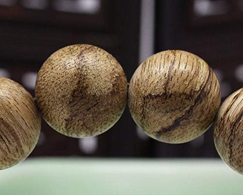 GLW Indonesia Malinao 16 mm Natural Wild Agarwood Aloewood Mala Prayer Beads #3022