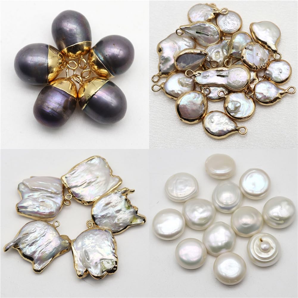 Pearl Pendant Natural Irregular Shape Loose Bead for Jewelry Making DIY Necklace Earrings 05cm-15cm 50 Pieces