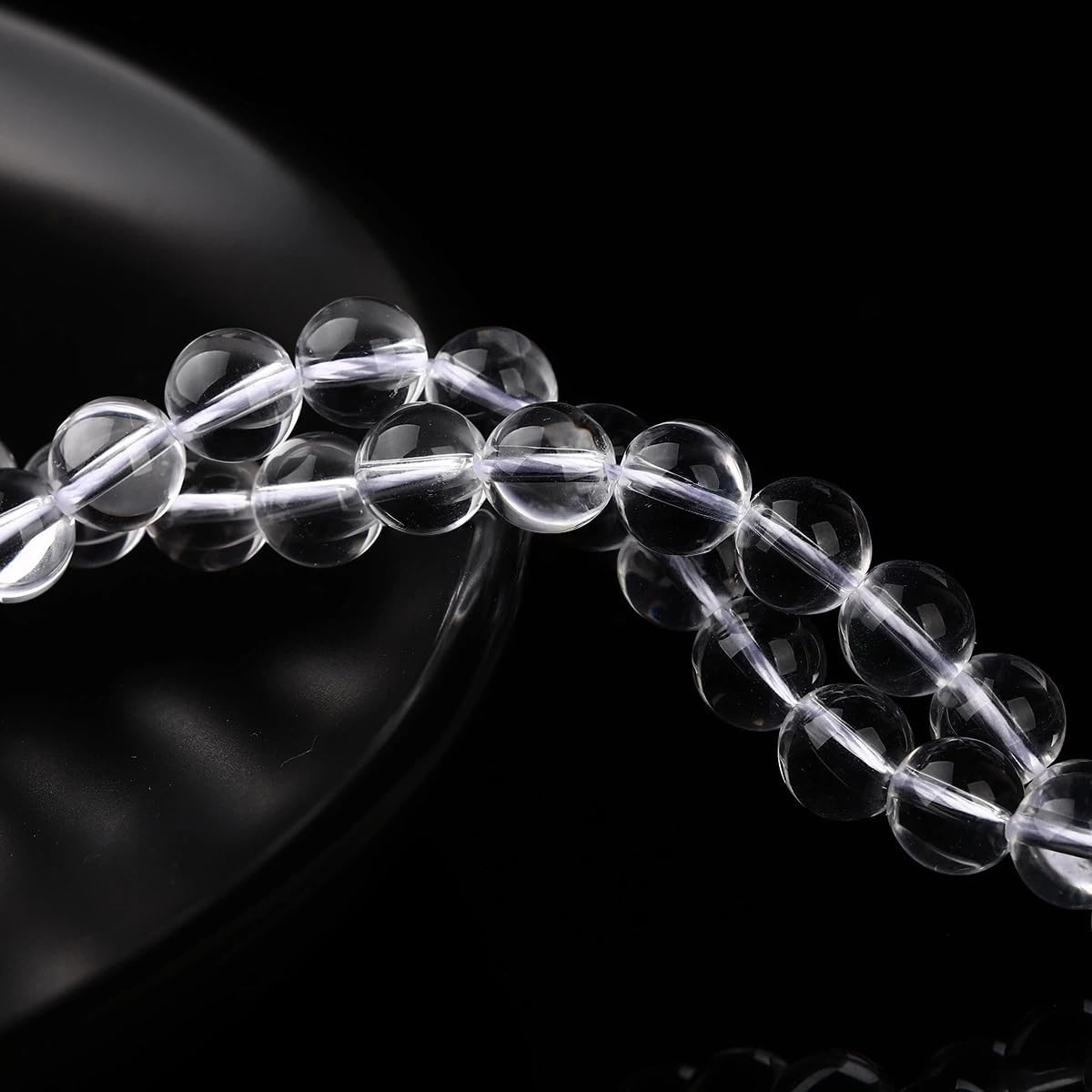 Collectible Natural White Crystal Scattered Beads - Selected high-Transparent Energy Crystals, Suitable for fine Jewelry Making(12mm (0.48in Approx. 31 pcs))