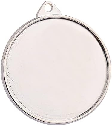 OP 100Pcs 5 Styles Double Sided Pendant Trays with Bright Glass Cabochon Dome Tiles for Crafting DIY Jewelry Gift Making T123