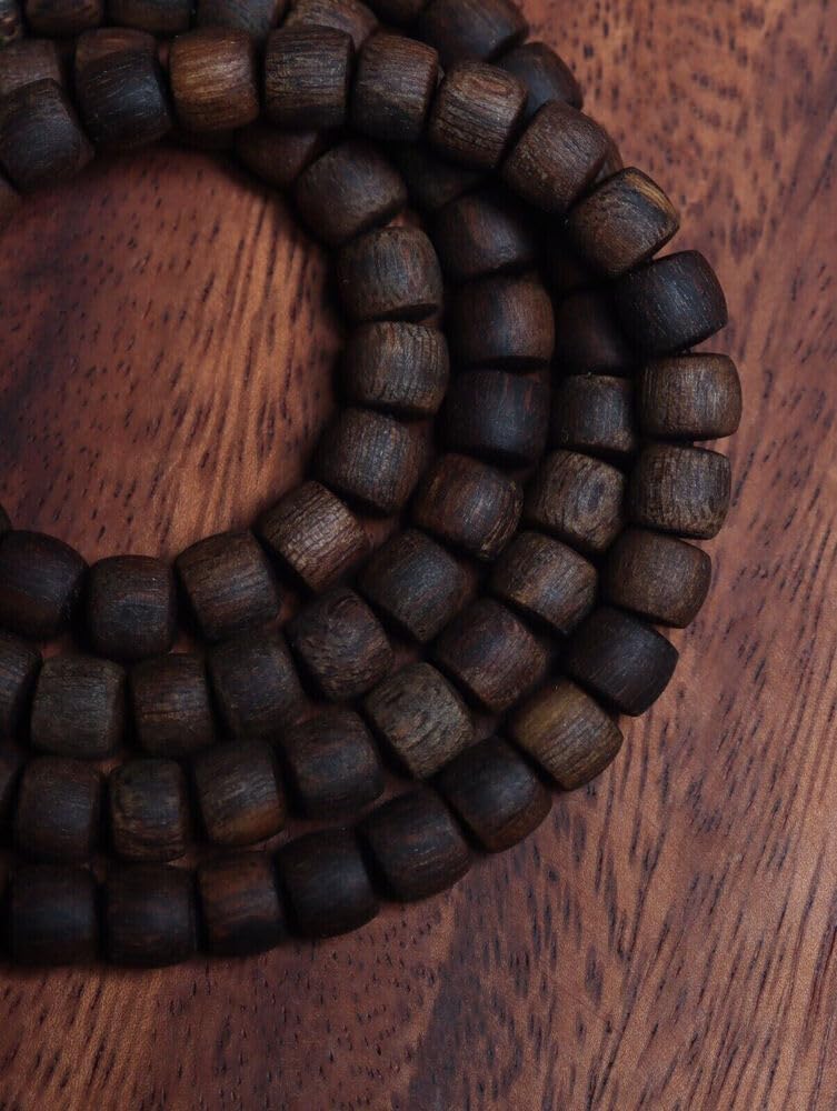 Agarwood 6mm Natural Vietnam White chess nan agarwood Bracelets Buddhist Prayer Beads