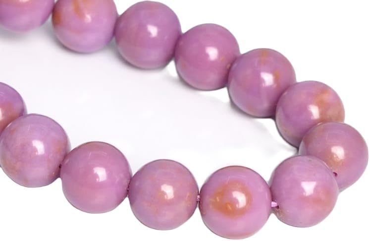 13 inch Strand of Natural gem Phosphosiderite, 8-9mm Round Smooth Beads for DIY Jewelry Making. | Beads_06176, As Per Photo