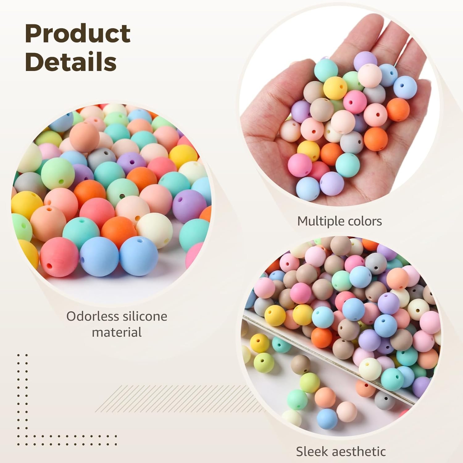 1200 Acrylic Frosted Beads Set, 12Mm Matte Round DIY Jewelry Making Supplies, Bulk Craft Kit for Necklaces, Keychains, Bracelets