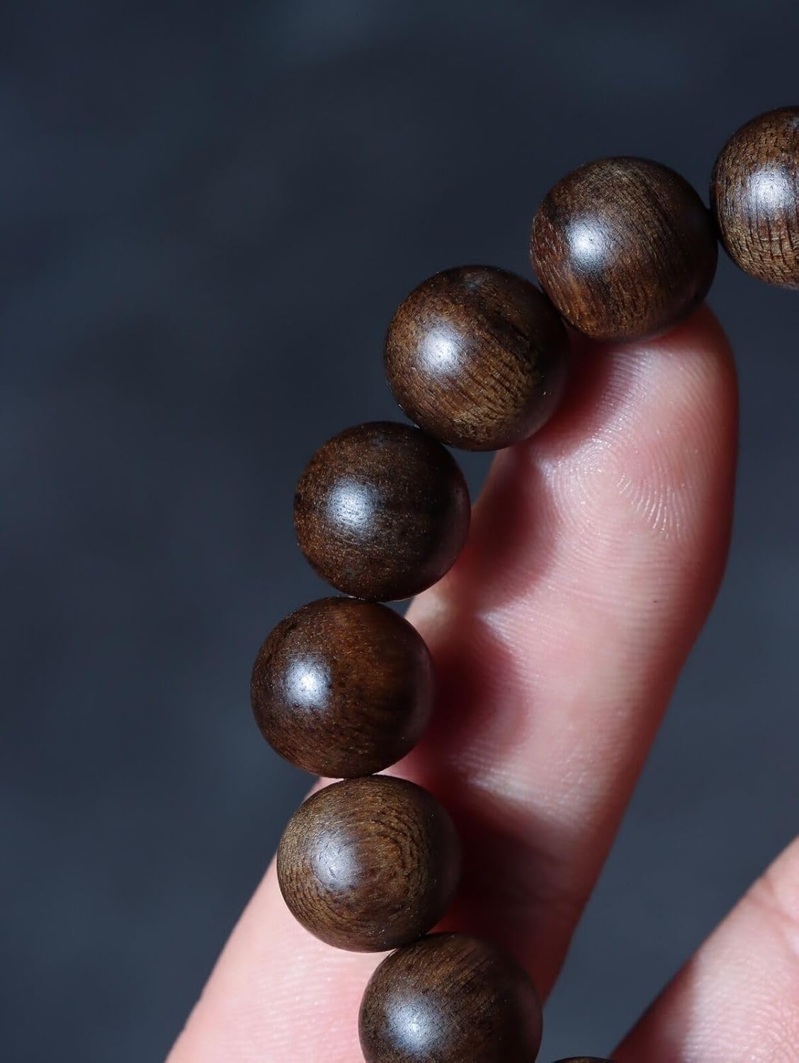 Agarwood 12mm x 17pcs Old Material Fusen Red Earth Agarwood string beads Rosary beads