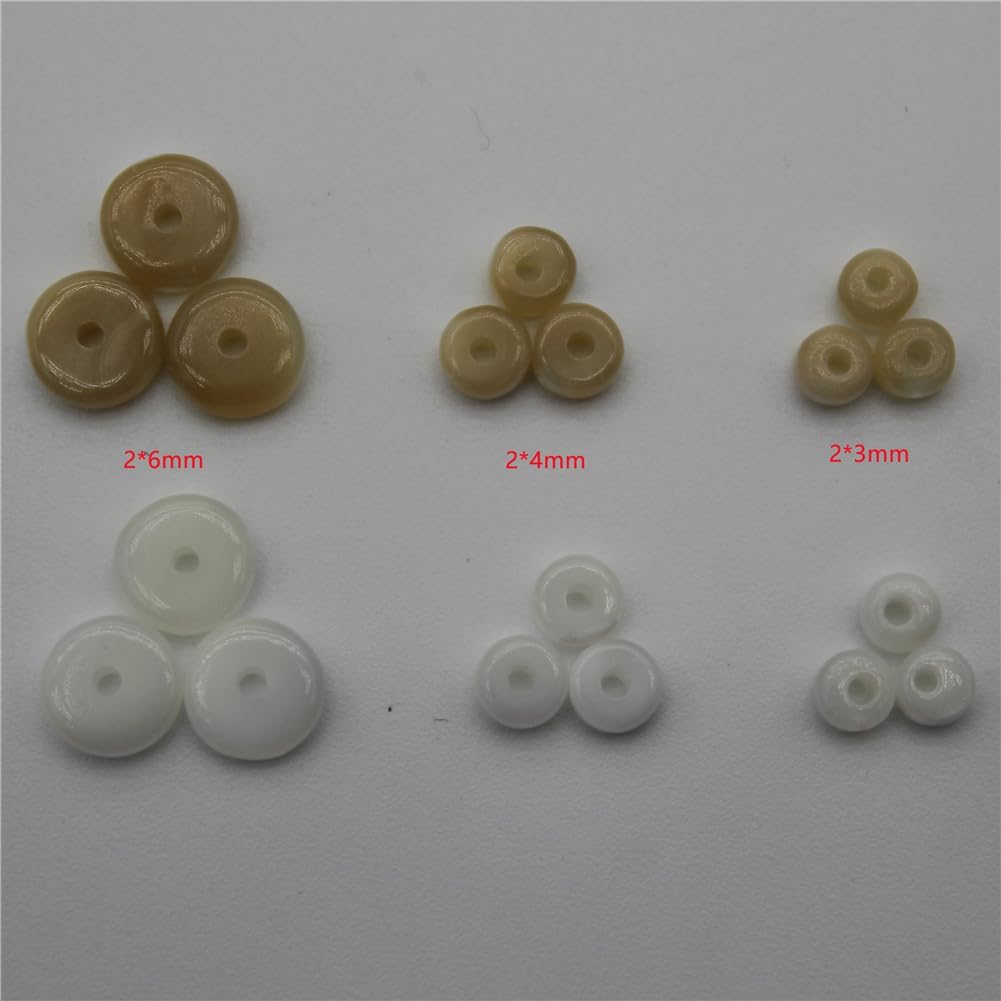 Natural Seawater Shell Beads Mop Horseshoe Snail Loose Spacer Buckle Chamfer Beads for Jewelry Making 2X3mm 100pcs1 50 Bags