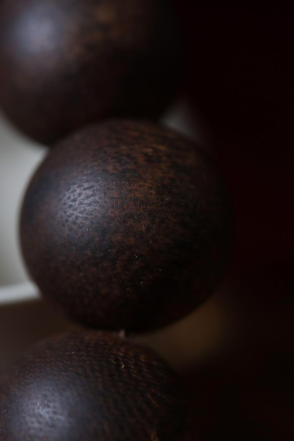 Agarwood 21mm*12pcs China Hainan Top Purple Chess Agarwood Skewers Buddha Beads Rosary