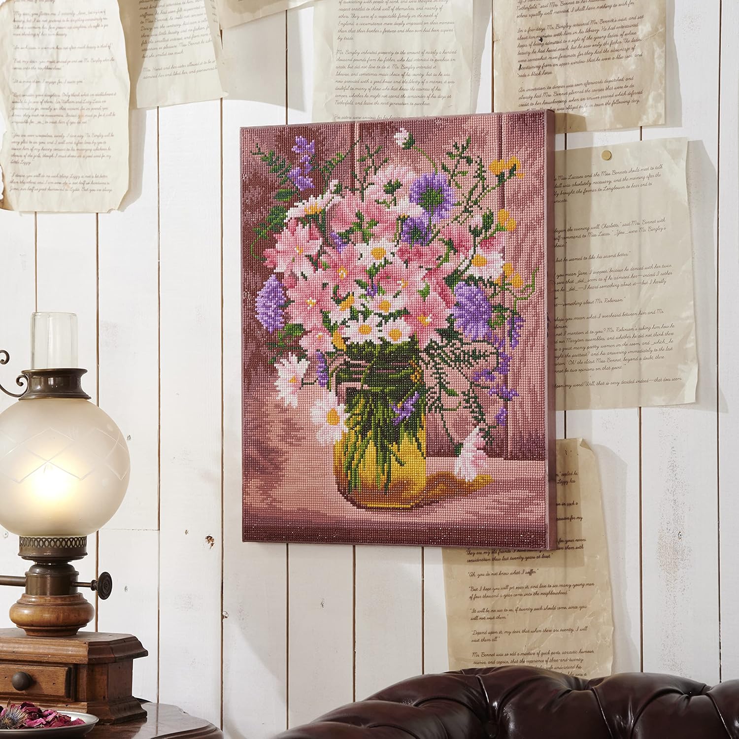 Tokyo Koeki 10-3297 Diamond Fix Autumn Flowers, Size S, Approx. 15.7 x 11.8 inches (40 x 30 cm)