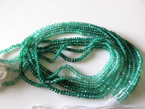 50 Strands Wholesale AAA Green Onyx 3mm Beads, Natural Green Onyx Shaded Multi Color Beads, 14 Inch Strand