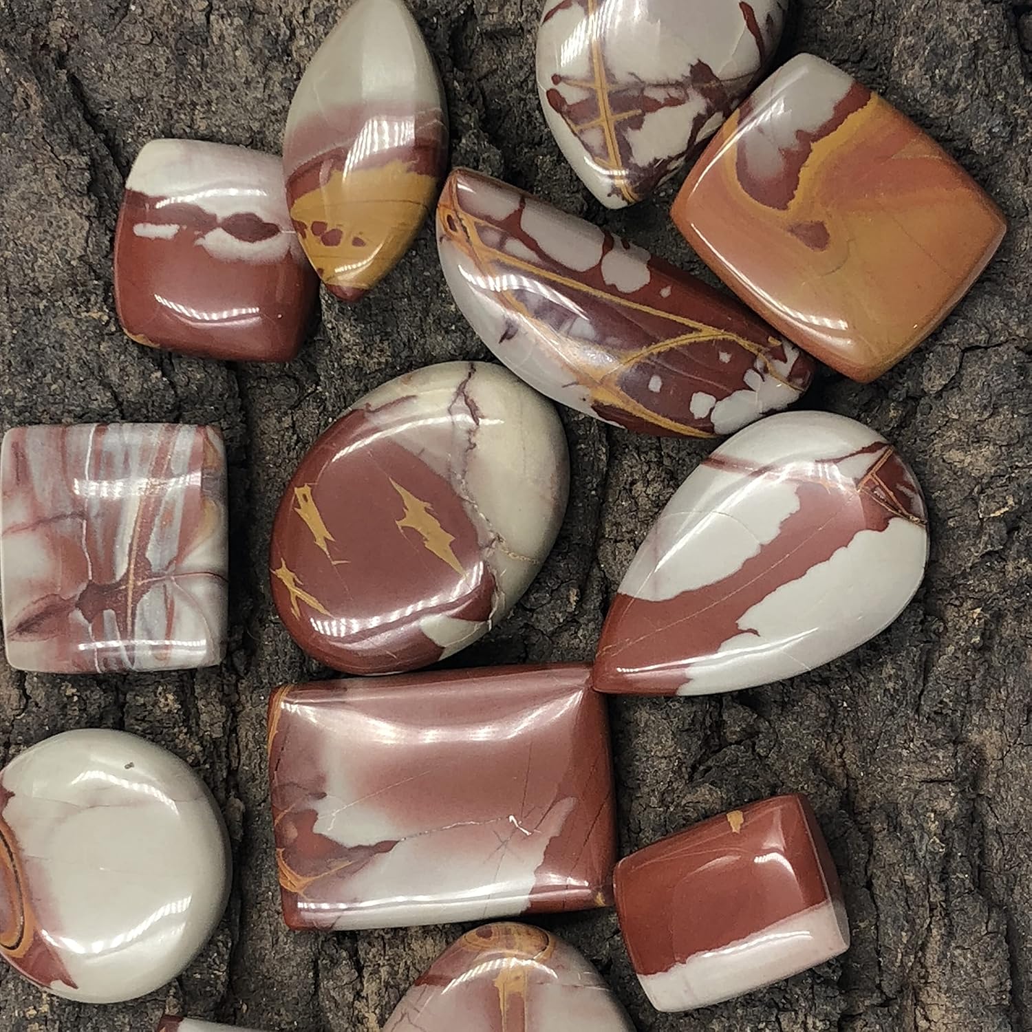 Natural NOREENA JASPER Gemstone Loose Cabochon Lot For Jewelry Making, Loose Gemstone For Ring, Earring & Pendant Necklace, Jewelry Making Cabochons, Healing Gemstones