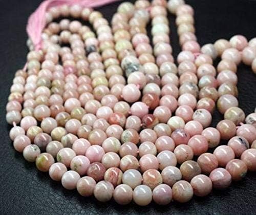 1 Strand Opal Round Ball Smooth 14'' Long Strand Gemstone Beads, Jewelry Supplies for Jewelry Making, Bulk Beads, for Meditation Jewellery for Reiki Healing Mystic Gemstone Size 7mm to 9mm