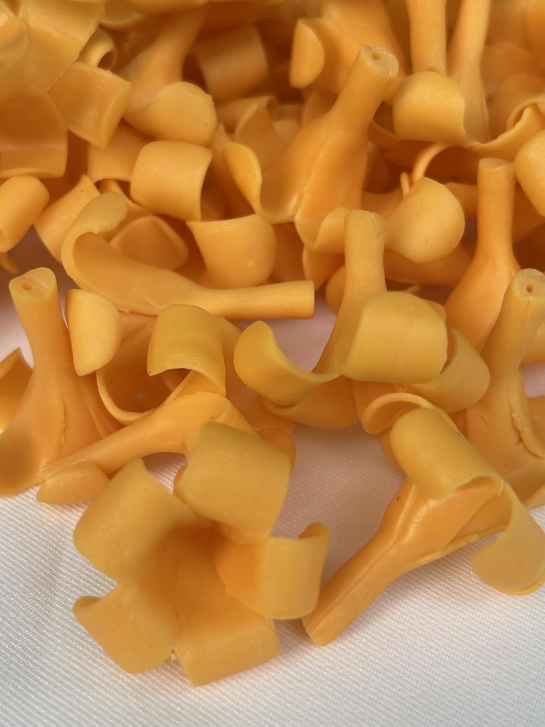 100 PCS Puakenikeni Clay Beads (3 cm) for Jewelry Making, DIY, Craft Supplies (Orange-Yellow)