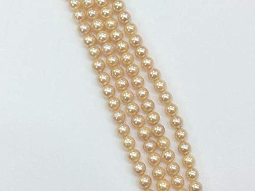 1 Strand Natural Pearls, Original South Sea Pearls Non Treated Round Balls, 7-8mm 8 Inch Long Long Code-HIGH-16969