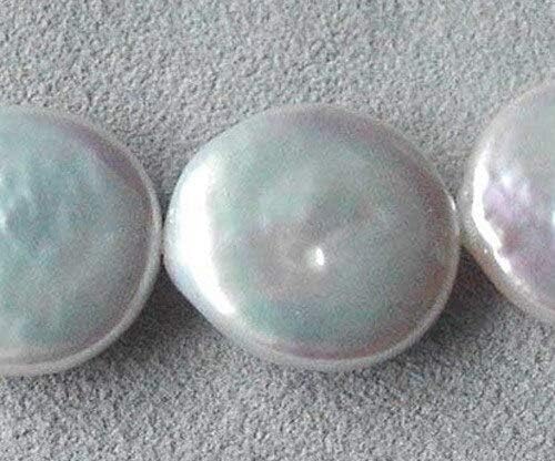 Glam Graduated White Coin FW Pearl Strand 4760 for Jewelry Making