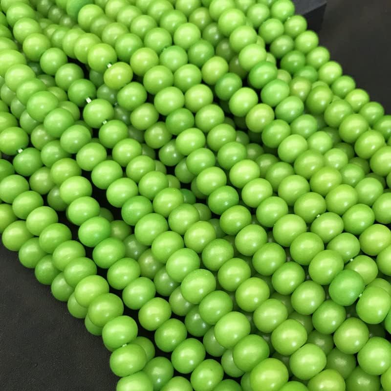 1Pcs白玉菩提根手串108颗男女佛珠手链项链阴绿菩提子散珠配饰(南瓜珠9*12)